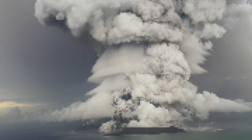 Hunga Tonga eruption (@ Tonga Geological Survey) 